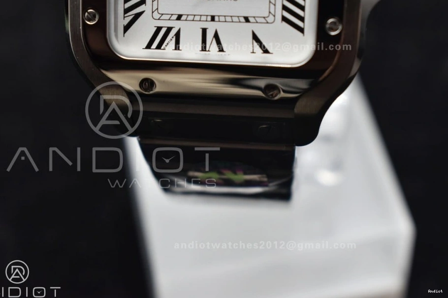 35mm SS Edition MIYOTA Best Cartier V2 Santos Bracelet SmartLinks BVF 9015 SS de White on 1:1 Dial 0109